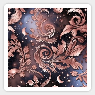 Other Worldly Designs- nebulas, stars, galaxies, planets with feathers Sticker